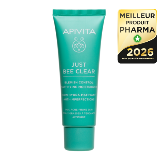 APIVITA JUST BEE CLEAR Soin Hydra-matifiant Anti-imperfections — APIVITA