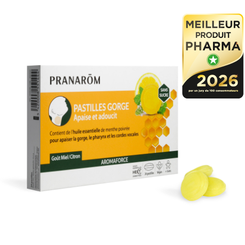 PRANARÔM AROMAFORCE PASTILLES MIEL-CITRON — PRANAROM