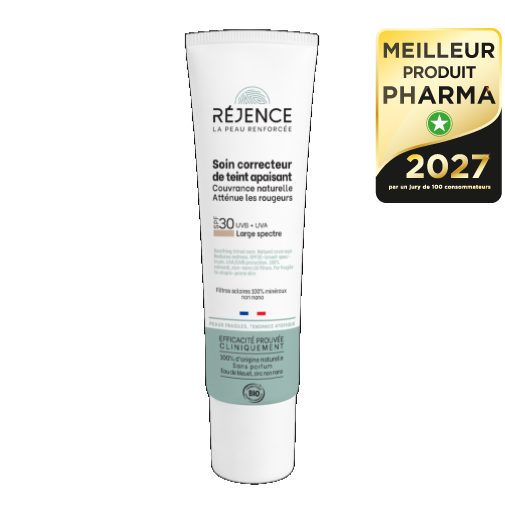 SOIN CORRECTEUR DE TEINT APAISANT SPF30 — Réjence