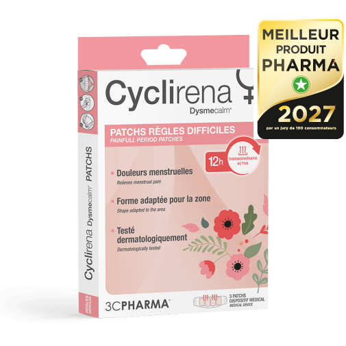 Cyclirena Règles difficiles Patchs — 3C Pharma