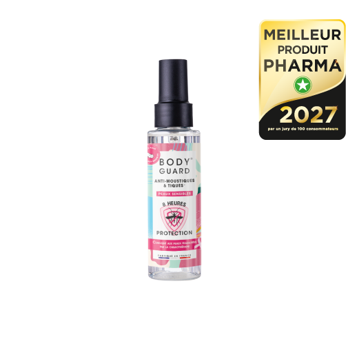 BODYGUARD Répulsif moustiques & tiques Peaux Sensibles —