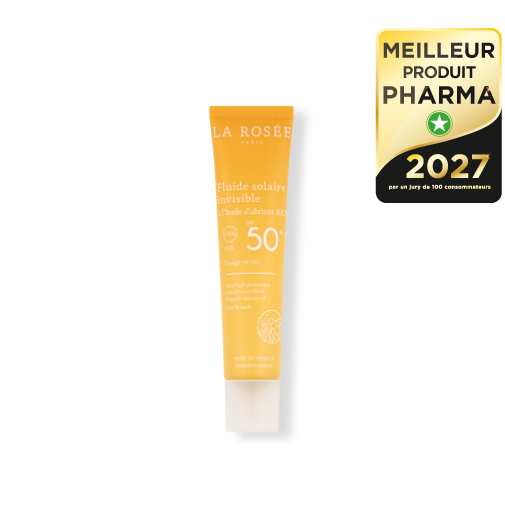Fluide solaire invisible à l’huile d’abricot BIO SPF 50+ — La Rosee