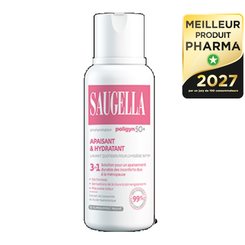 SAUGELLA POLIGYN 50+ 250ML APAISANT & HYDRATANT SOIN LAVANT INTIME — EXCILOR